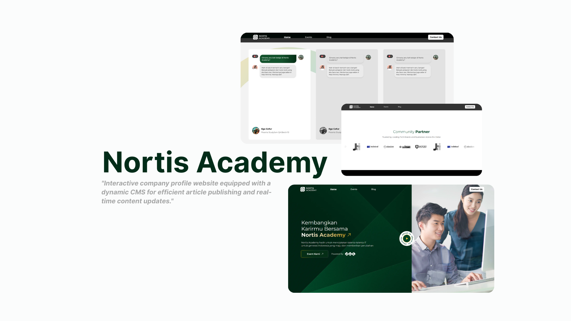 Company Profile & CMS Article Posting screenshot 1
